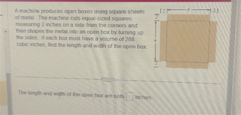 a machine produces open boxes using square sheets of metal|open box machine.